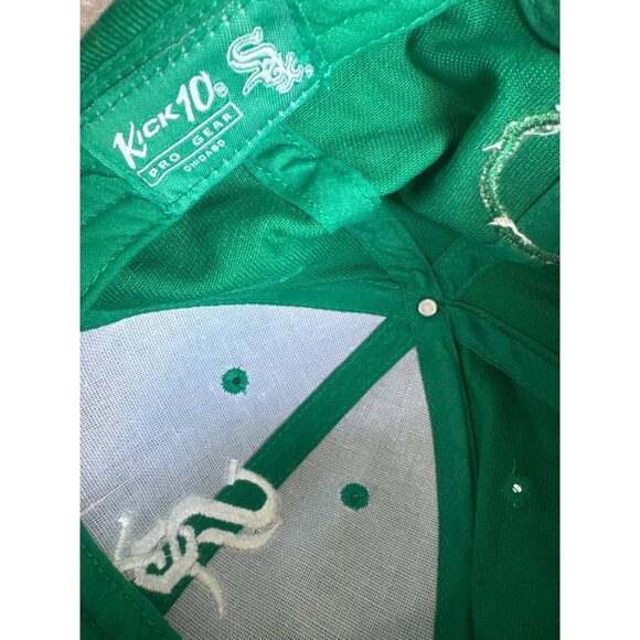 Chicago White Sox Kelly Green/White Cap Kick10 Pro Gear Adjustable - Picture 6 of 6